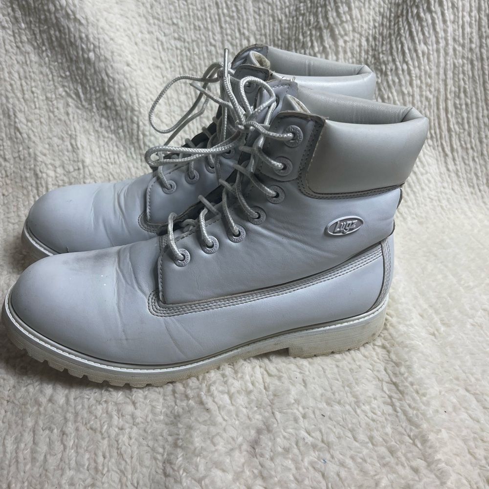 Lugz  Convoy Men’s synthetic White Lace-Up Boots SZ10